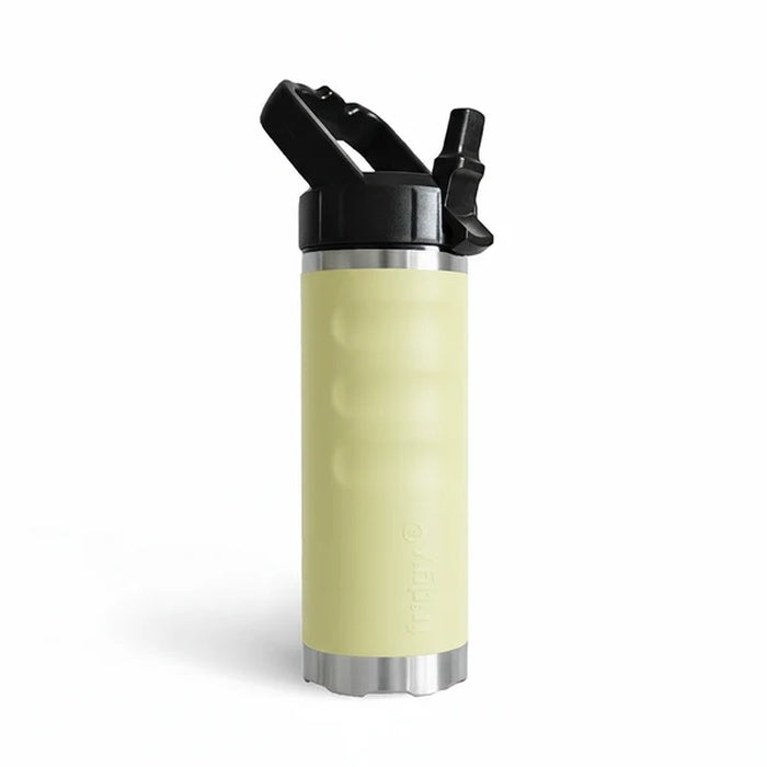 Lemon yellow spritz coloured compact 24 hour cooling triple insulated Fridgy FRI540 540 Grip