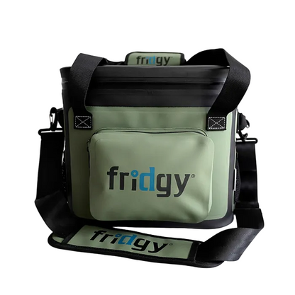 Oliver green food and drink cooling bag extra large 14 Litre capacity, waterproof with all day insulation. Fridgy FRICOOLER14LITRE 14 Litre Cooler Cribmate Plus