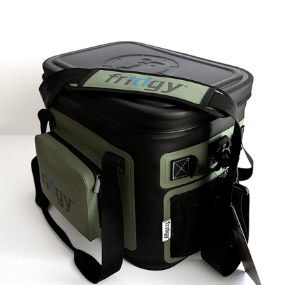 Fridgy FRICOOLER14LITRE 14 Litre Cooler Cribmate Plus commando olive green angle view