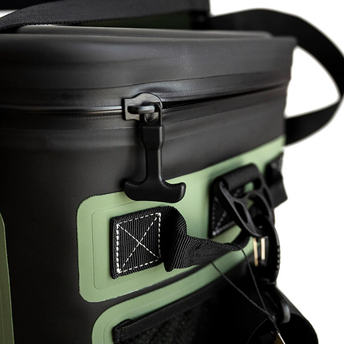 Fridgy FRICOOLER14LITRE 14 Litre Cooler Cribmate Plus commando olive green zip close up