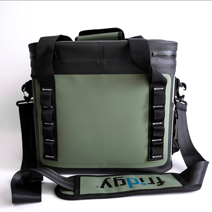 Fridgy FRICOOLER14LITRE 14 Litre Cooler Cribmate Plus commando olive green rear view
