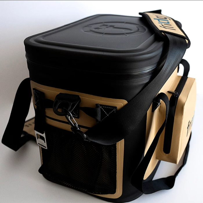 Fridgy FRICOOLER14LITRE 14 Litre Cooler Cribmate Plus sandy taupe rear side view