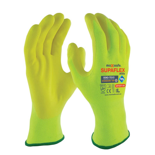 Maxisafe GFH217 Supaflex HiVis Yellow Glove