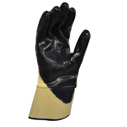 Maxisafe GNB198 Blue Knight Safety Cuff Semi Coated Nitrile Glove