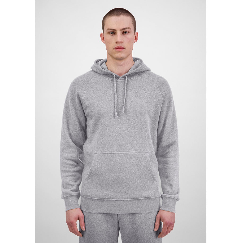 GOODMATES X1003M Mens Basis Hoodie - Grey Marle - Alternative Front View