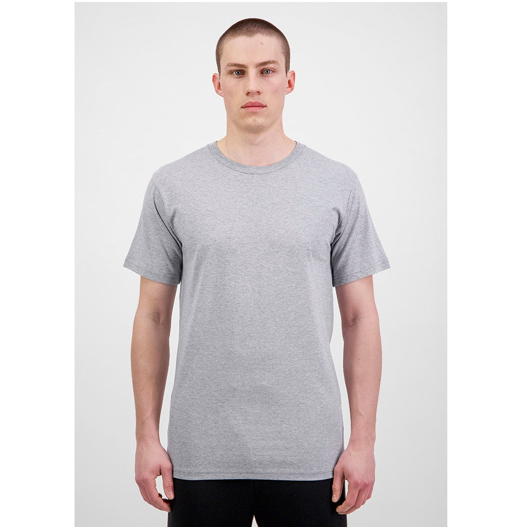 GOODMATES X1001M Mens Basis Short Sleeve Tee - Grey Marle - Alternative Front View