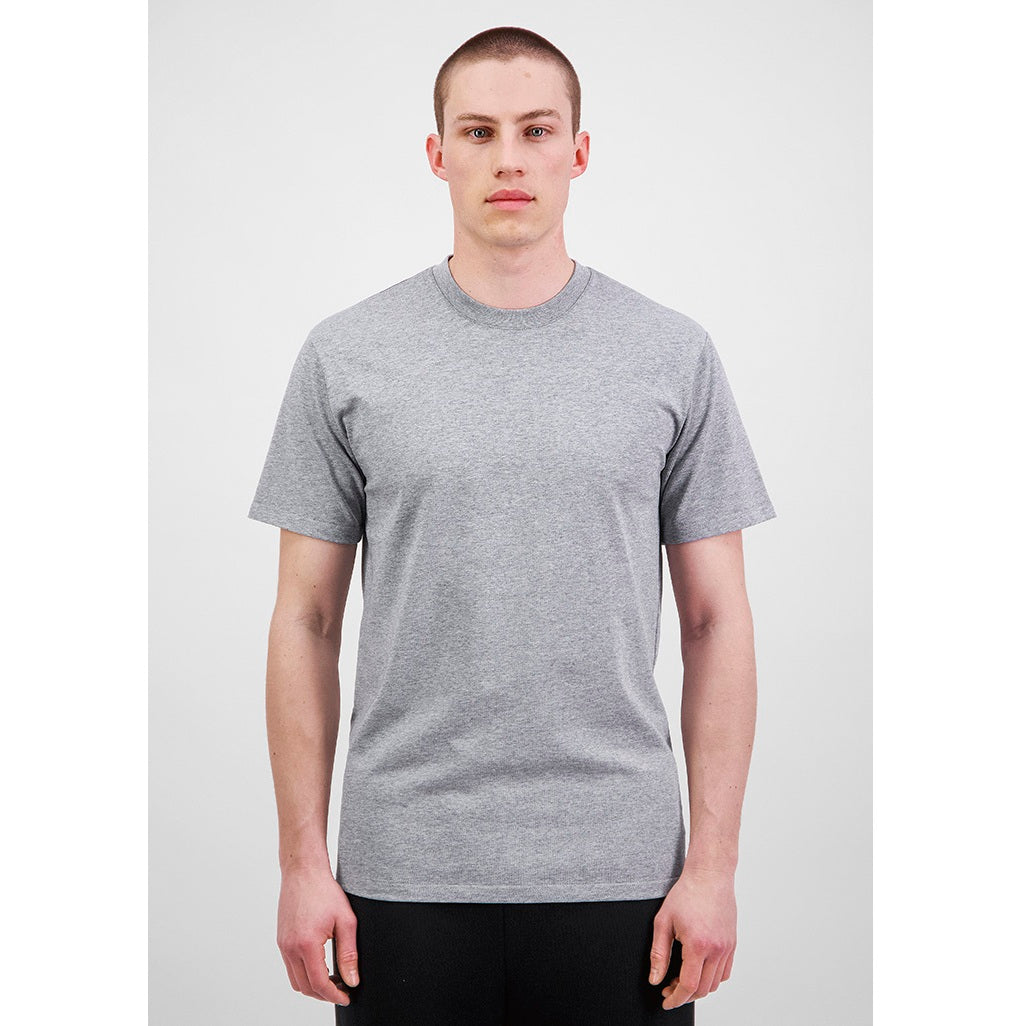 GOODMATES X2001M Mens Everyday Short Sleeve Tee - Grey Marle - Alternative Front View