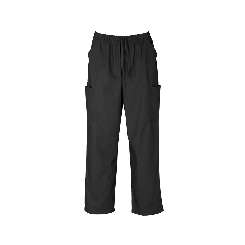 Inaura H10610 Unisex Classic Scrub Pants - Black - Front View