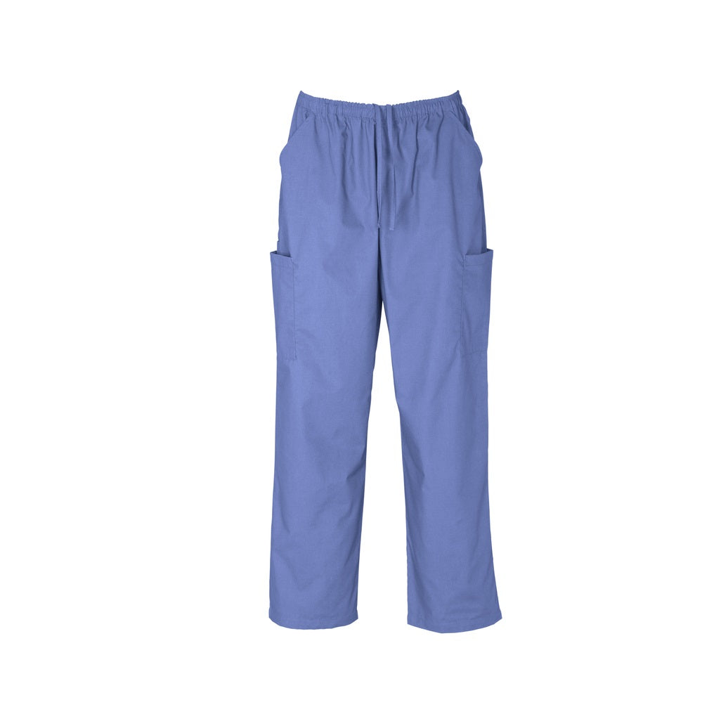 Inaura H10610 Unisex Classic Scrub Pants - Mid Blue - Front View