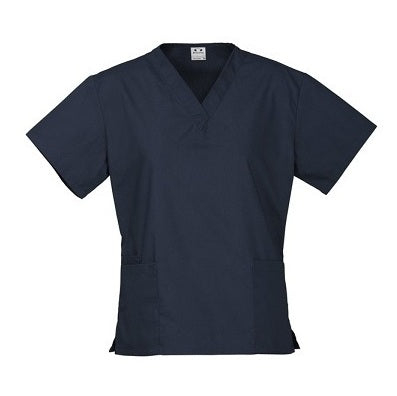 Inaura H10622 Ladies Classic Scrubs Top - Navy - Front View