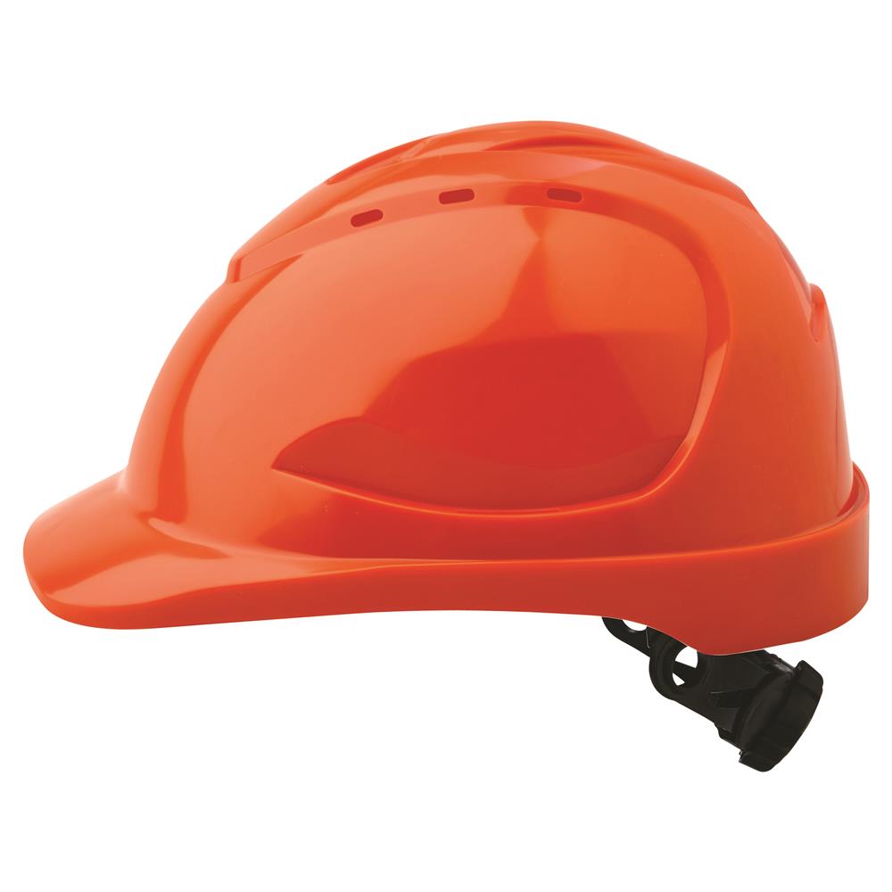 Pro Choice HHV9R Hard Hat Vented Ratchet Harness V9 - Red - Side View
