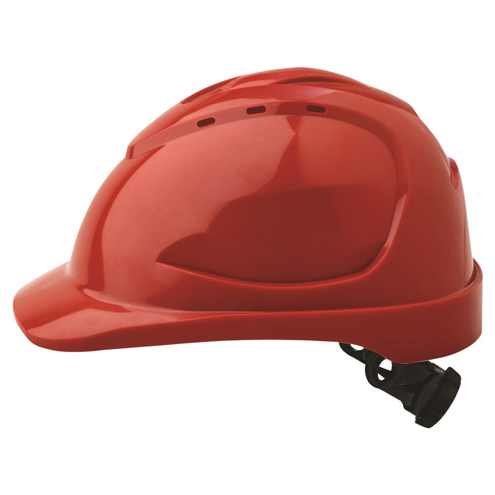 Pro Choice HHV9R Hard Hat Vented Ratchet Harness V9 - White - Side View