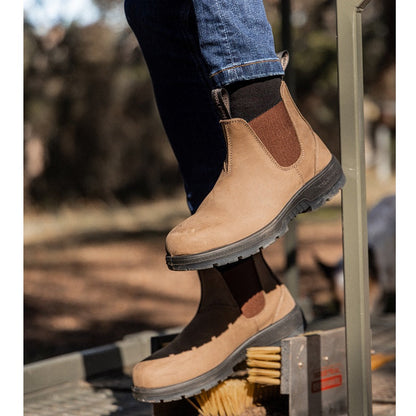 Hard Yakka Y60174 Outback Gusset PR Wheat Safety Boots