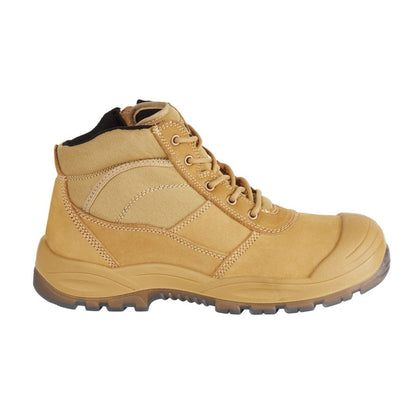 Hard Yakka Y60120 Utility Zip Safety Boot Wheat