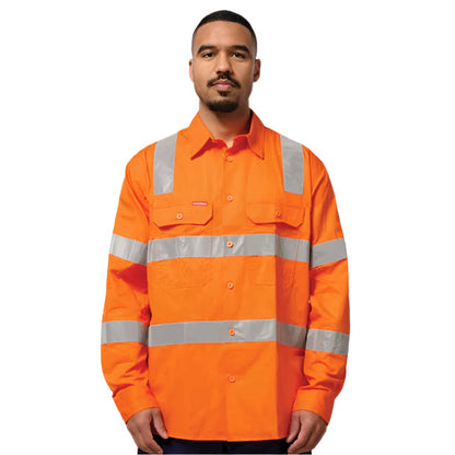 Hard Yakka Y04275 Bio Motion X Back Lightweight Shirt for rail and road safety
