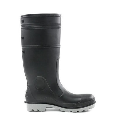 Black Industrial Bison INCAGSBKGY Gumboot PVC Safety