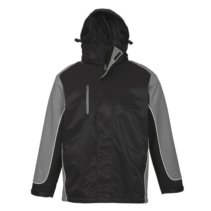 Biz Collection J10110 Mens Nitro Jacket - Black/Grey - Back View