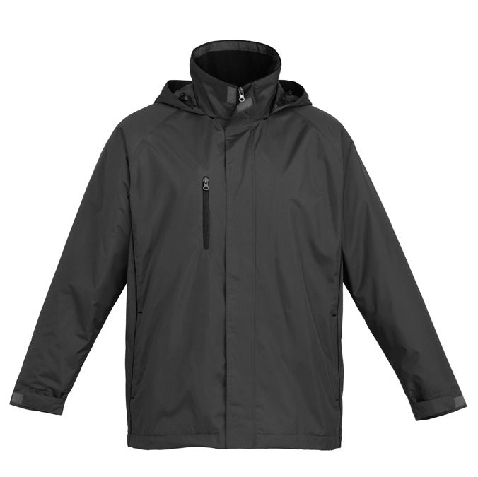 Biz Collection J236ML Unisex Core Jacket - Graphite/Black - Back View
