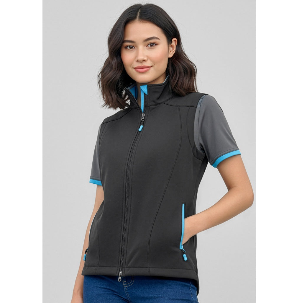 Biz Collection J404L Geneva Ladies Vest Softshell