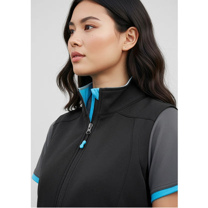 Biz Collection J404L Geneva Ladies Vest Softshell