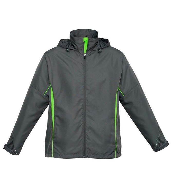 Biz Collection J408M Razor Mens Jacket - Grey/Lime - Alternative Front View