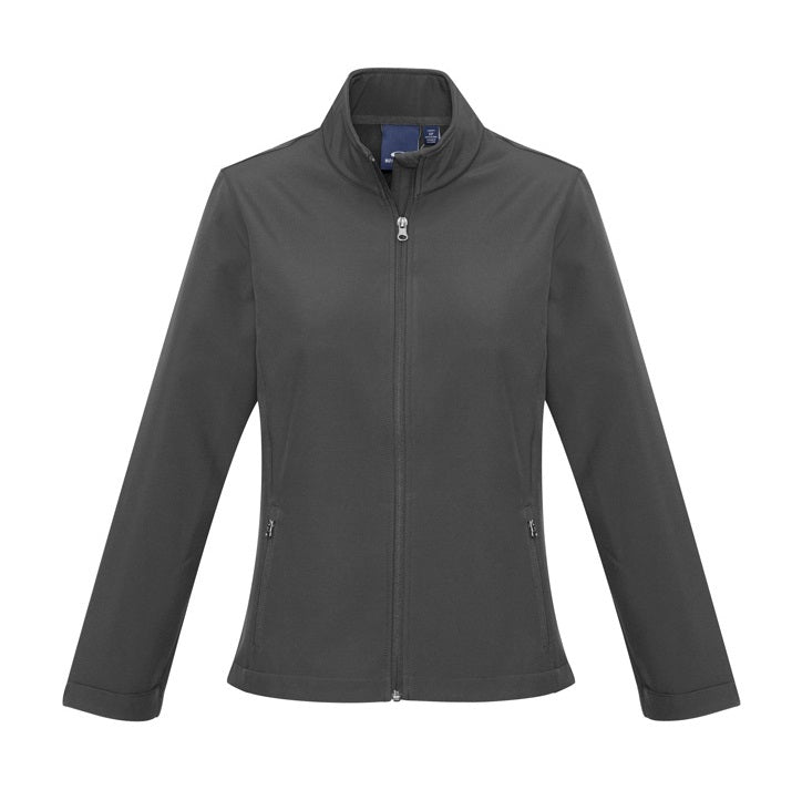 Biz Collection J740L Apex Ladies Softshell Jacket - Grey - Alternative Front View