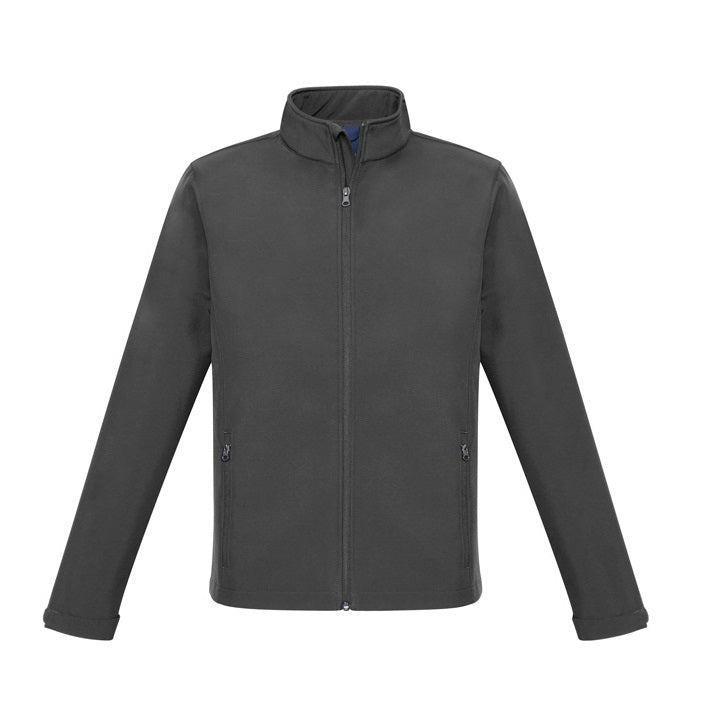 Biz Collection J740M Apex Mens Softshell Jacket - Grey - Front View