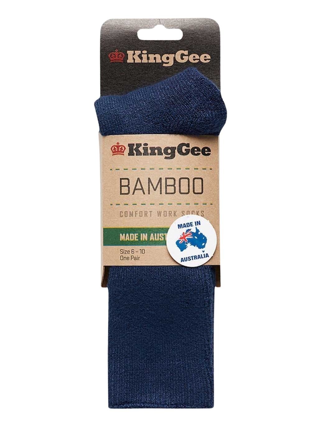 KingGee K09270 Mens Bamboo Work Socks - Denim Blue - Lifestyle