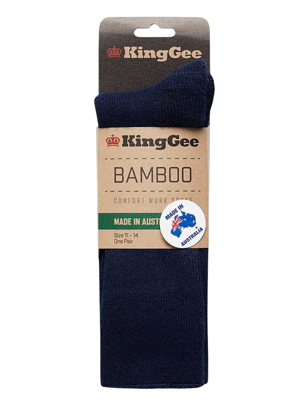 KingGee K09270 Mens Bamboo Work Socks - Navy - Lifestyle