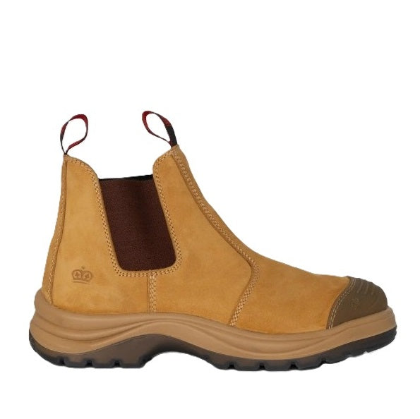 KingGee K25200 Tradie Wheat Gusset Elastic Sided Safety Boots