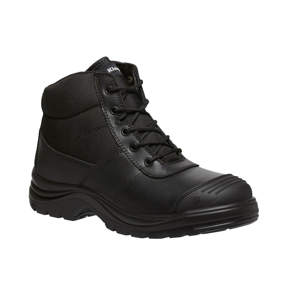KingGee K27150 Tradie Black Zip Side Safety Boot