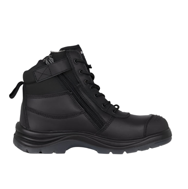 KingGee K27155 Tradie S/Zip 6CZ EH Black Composite Safety Boot