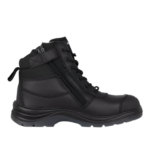 KingGee K27155 Tradie S/Zip 6CZ EH Black Composite Safety Boot