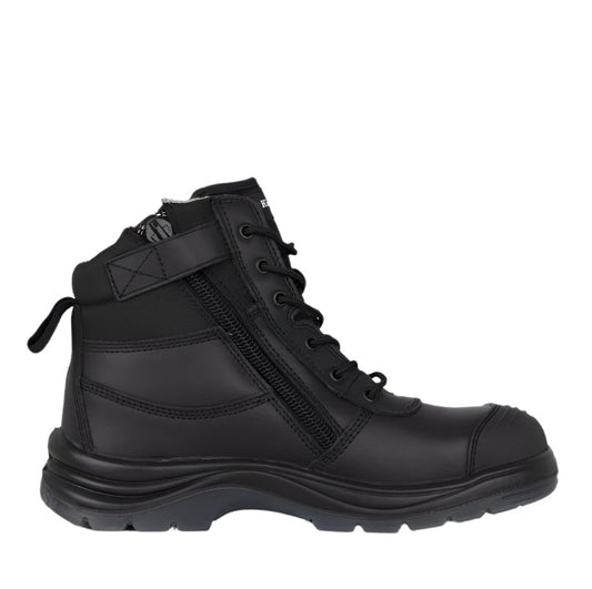 KingGee K27155 Tradie S/Zip 6CZ EH Black Composite Safety Boot