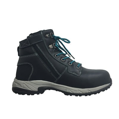 KingGee K27360 Tradie Ladies Black Side Zip Composite Safety Boot