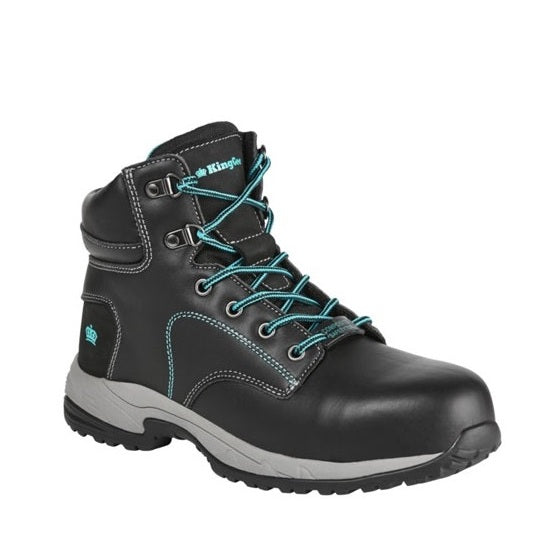 KingGee K27360 Tradie Ladies Black Side Zip Composite Safety Boot
