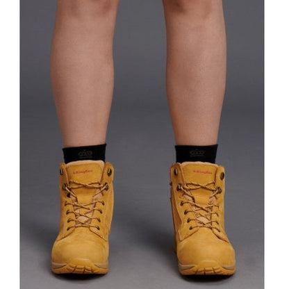 KingGee K27380 Tradie Ladies Wheat Side Zip Composite Safety Boot