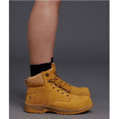 KingGee K27380 Tradie Ladies Wheat Side Zip Composite Safety Boot
