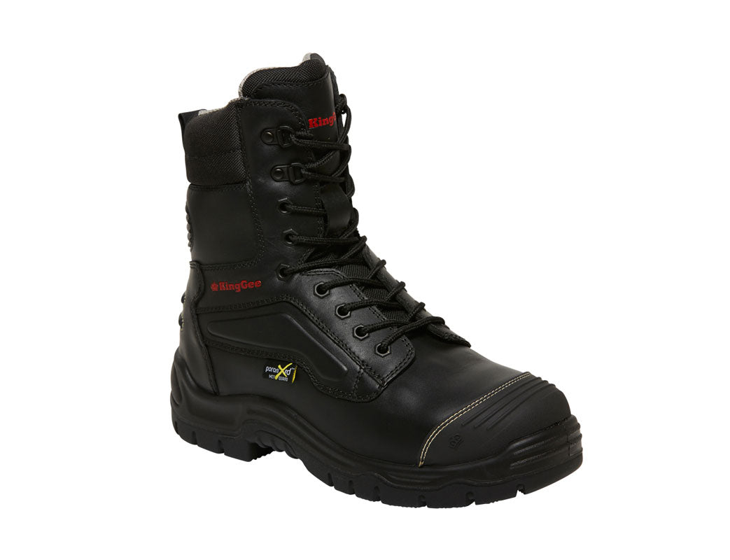 KingGee K27850 Phoenix Leather Met Black Safety Boot