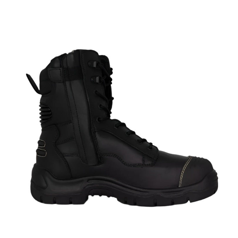 KingGee K27850 Phoenix Leather Met Black Safety Boot
