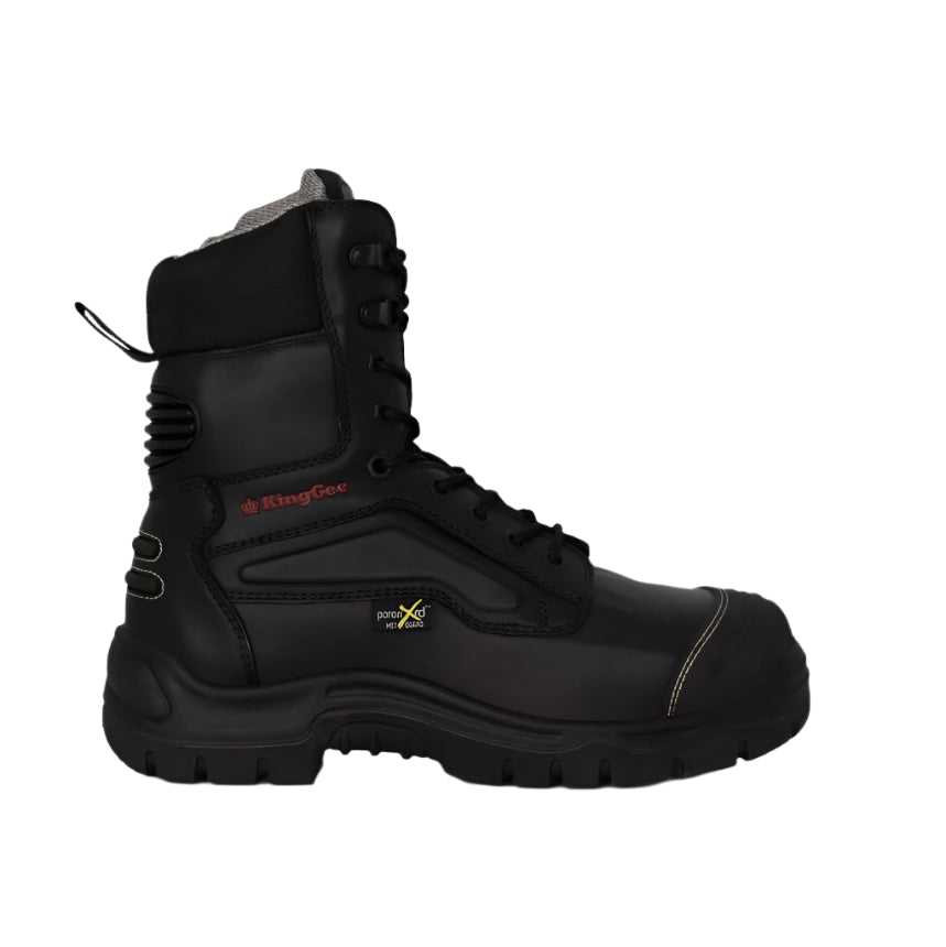 KingGee K27850 Phoenix Leather Met Black Safety Boot