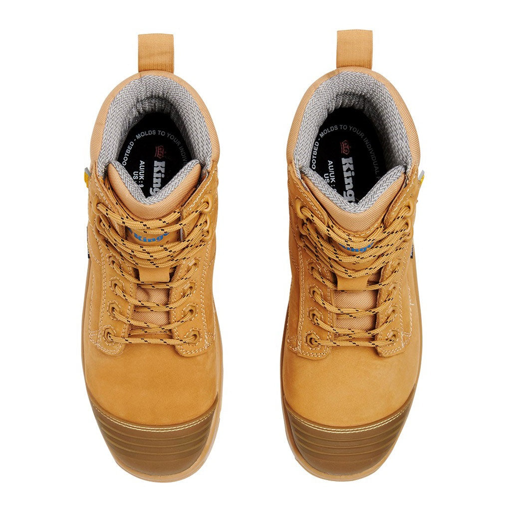 KingGee K27872 Phoenix Metguard Composite Toe Safety Work Boots 6" Wheat