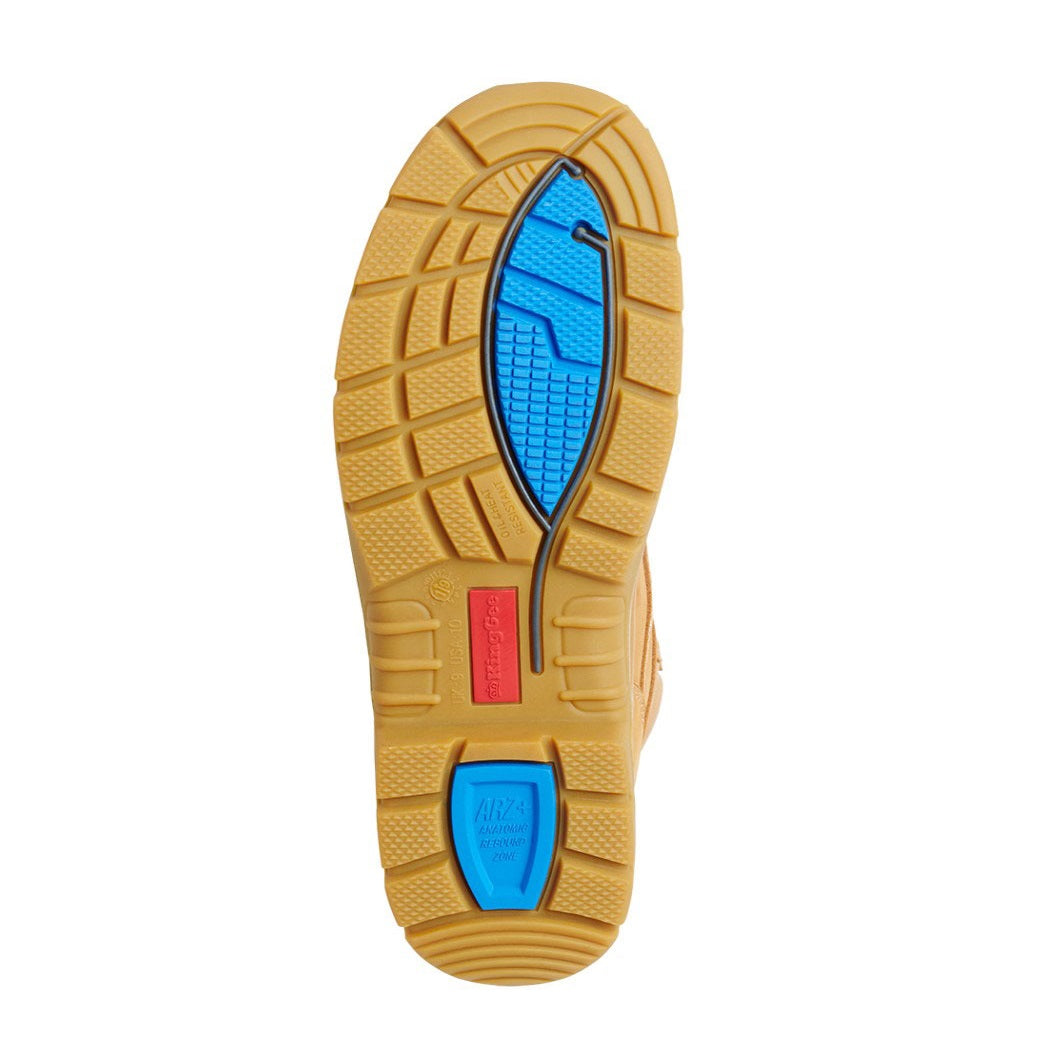 KingGee K27872 Phoenix Metguard Composite Toe Safety Work Boots 6" Wheat