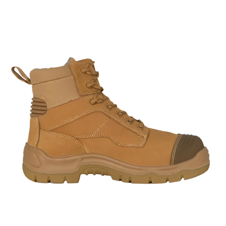 KingGee K27872 Phoenix Metguard Composite Toe Safety Work Boots 6" Wheat