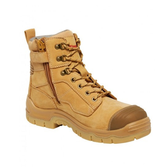 KingGee K27980 Phoenix 6CZ EH 150mm Side Zip Wheat Safety Boot