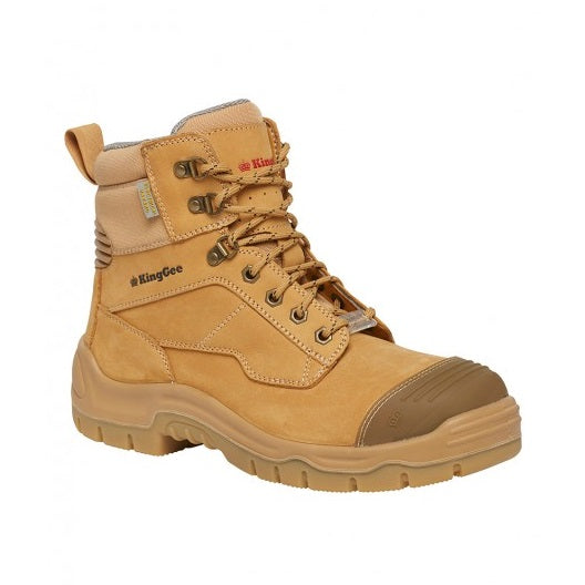 KingGee K27980 Phoenix 6CZ EH 150mm Side Zip Wheat Safety Boot