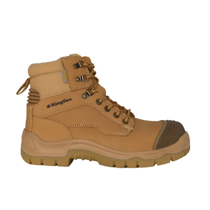 KingGee K27980 Phoenix 6CZ EH 150mm Side Zip Wheat Safety Boot