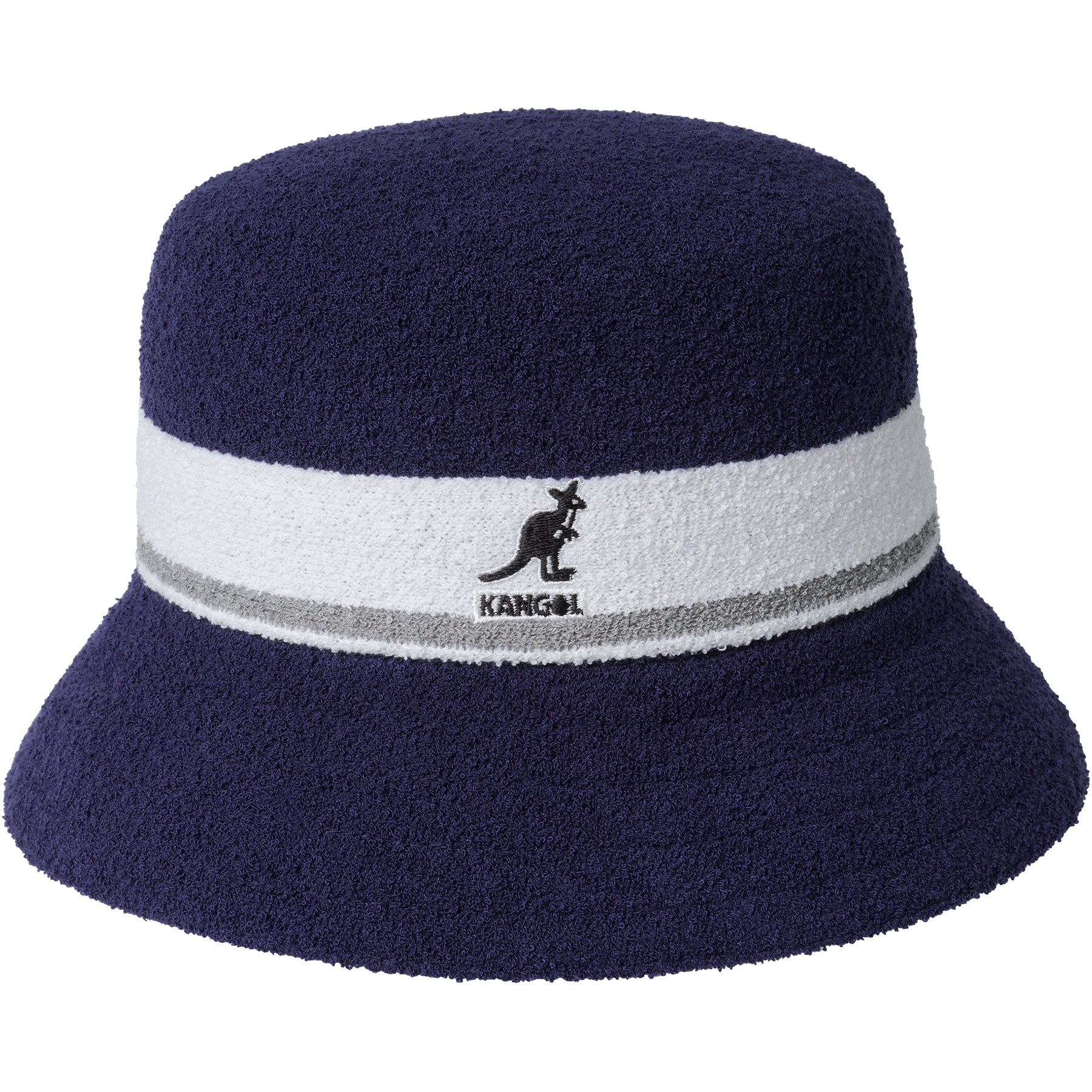 Navy signature iconic Kangol K3326ST Bermuda Stripe Bucket