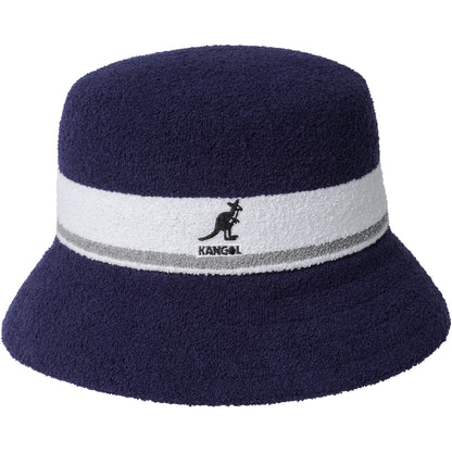 Navy signature iconic Kangol K3326ST Bermuda Stripe Bucket