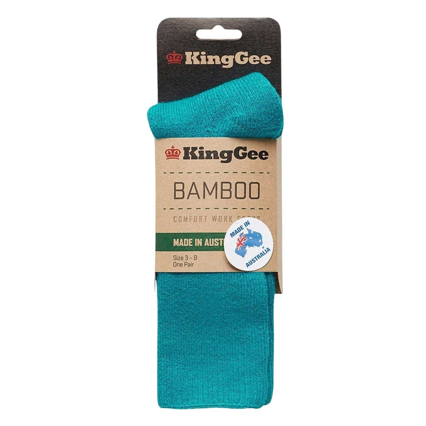KingGee K49270 Womens Bamboo Work Socks - Teal - Lifestyle
